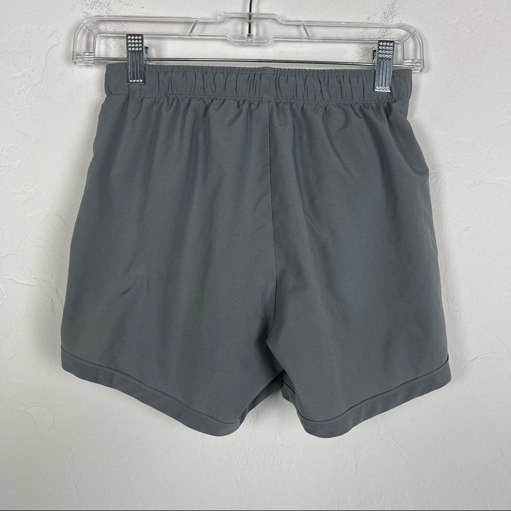 Nike Dri Fit 2-1 Running Shorts Gray Hot Pink Athletic - Picture 2 of 6